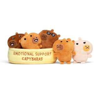 5 Emotional Support Capybaras by Relatable Cuddly Plush Toys Stuffed Animals